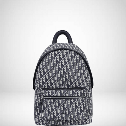 DIR BEIGE AND BLACK 40CM RIDER OBLIQUE JACQUARD BACKPACK The Lavvish Mart