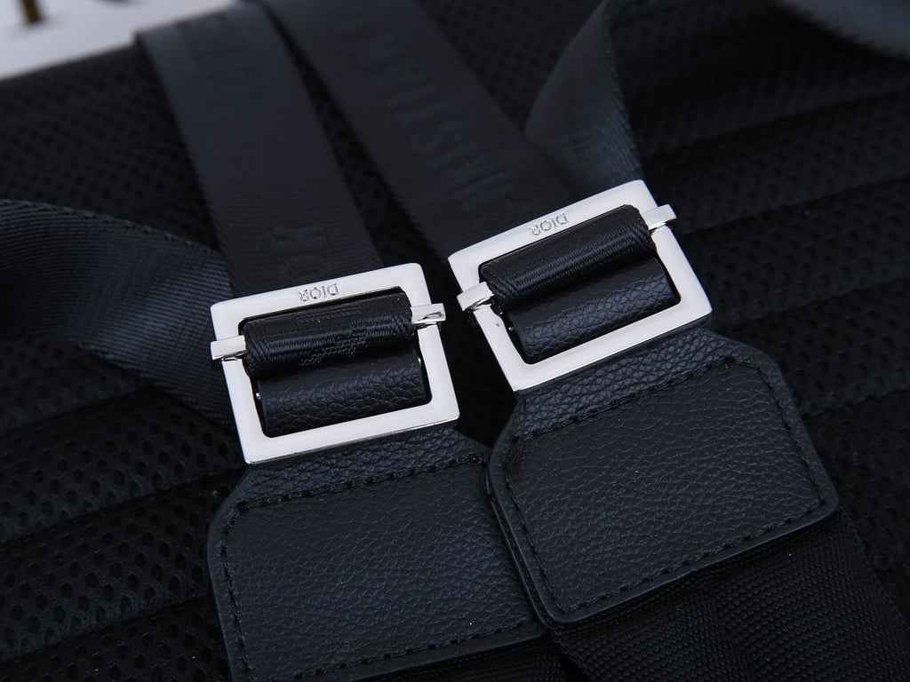 DIR BEIGE AND BLACK 40CM RIDER OBLIQUE JACQUARD BACKPACK