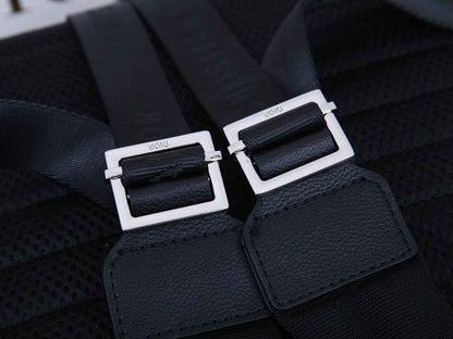 DIR BEIGE AND BLACK 40CM RIDER OBLIQUE JACQUARD BACKPACK