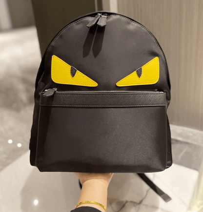 FD BACKPACK HALLOWEEN BLACK WITH YELLOW EYES BAG 40CM