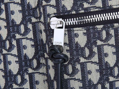 DIR BEIGE AND BLACK 38CM RIDER BACKPACK OBLIQUE JACQUARD