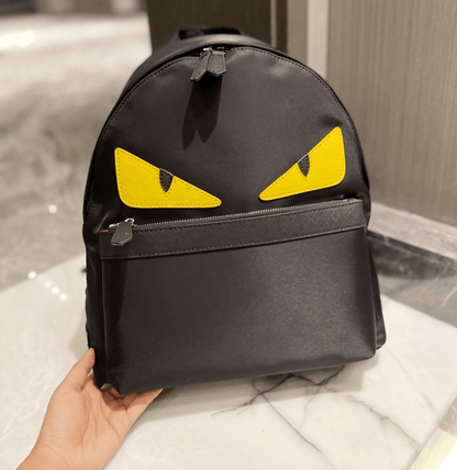 FD BACKPACK HALLOWEEN BLACK WITH YELLOW EYES BAG 40CM