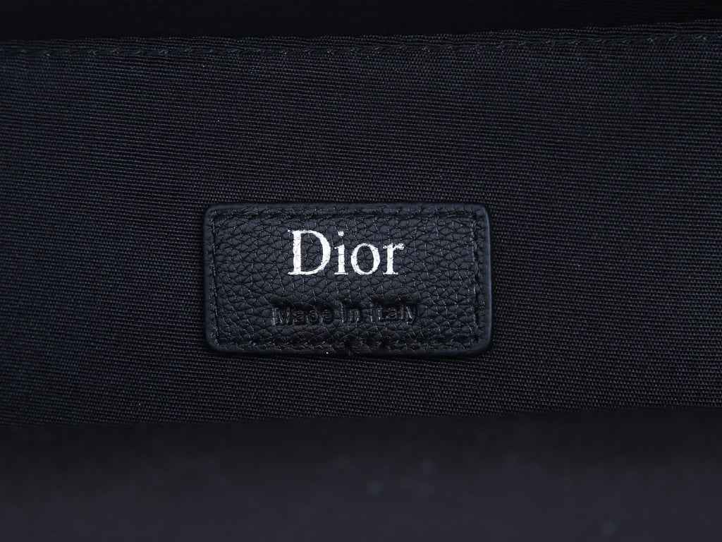 DIR BEIGE AND BLACK 40CM RIDER OBLIQUE JACQUARD BACKPACK