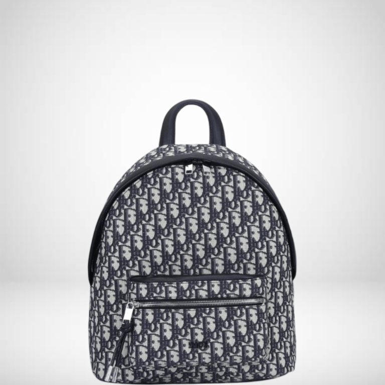 DIR BEIGE AND BLACK 38CM RIDER BACKPACK OBLIQUE JACQUARD The Lavvish Mart