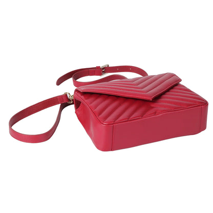 Soft Lambskin Flap Crossbody Bag – Quilted Leather Shoulder Purse MiamiLeathers.com