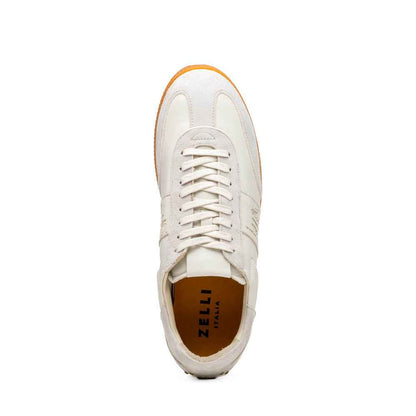 65-400-WHT SHIZZO Signature Leather Sneakers, White