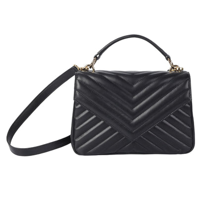 Soft Lambskin Flap Crossbody Bag – Quilted Leather Shoulder Purse MiamiLeathers.com