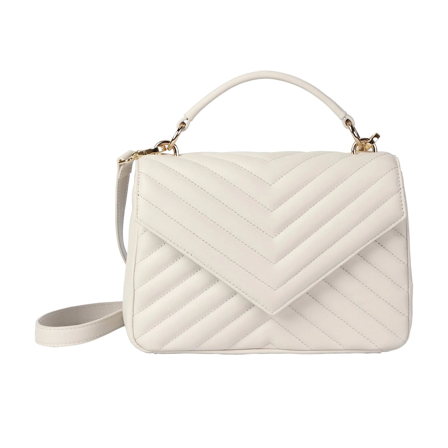 Soft Lambskin Flap Crossbody Bag – Quilted Leather Shoulder Purse MiamiLeathers.com