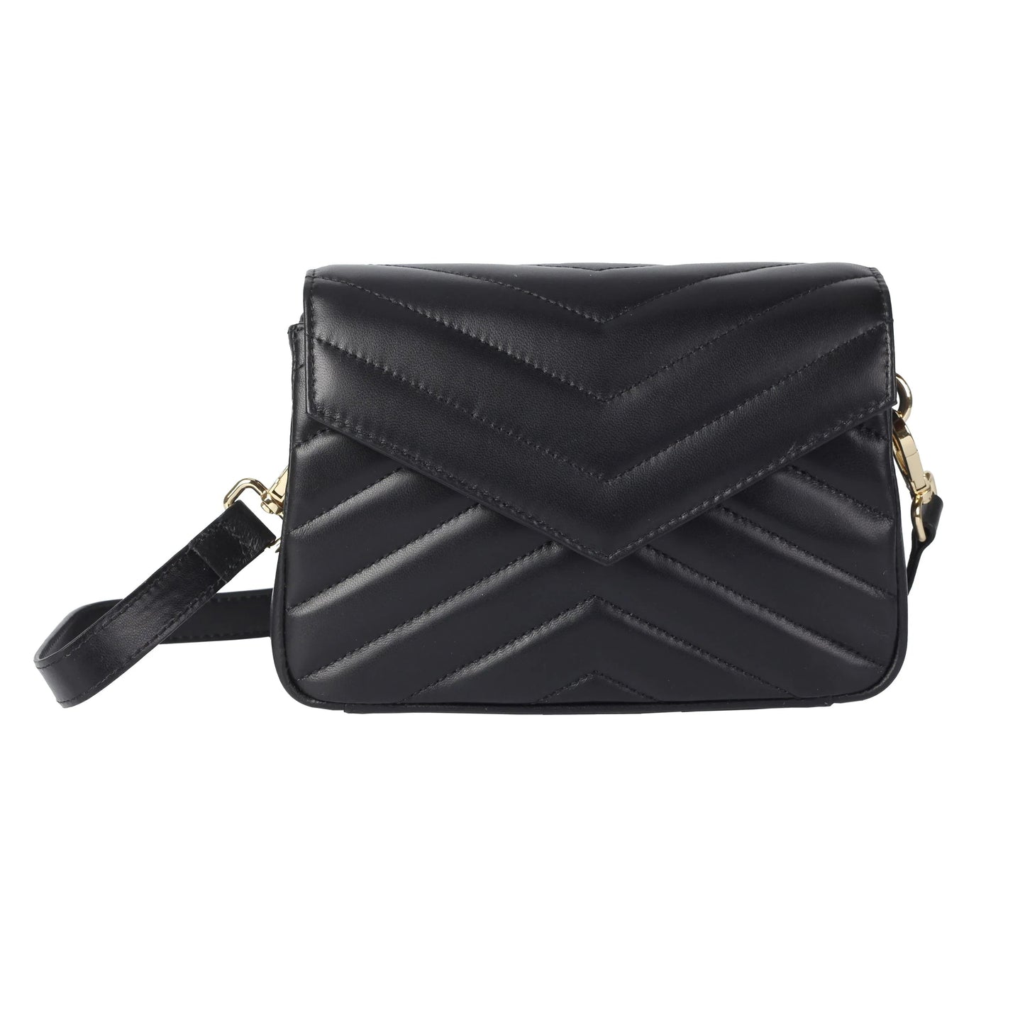 Soft Lambskin Mini Flap Crossbody Bag – Quilted Leather Shoulder Purse MiamiLeathers.com