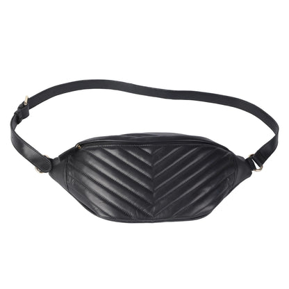 Soft Lambskin Embroidered Waist Bag – Leather Belt Bag for Women MiamiLeathers.com