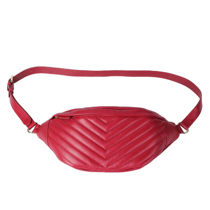 Soft Lambskin Embroidered Waist Bag – Leather Belt Bag for Women MiamiLeathers.com