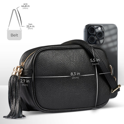 Italian Genuine Calf Leather Crossbody Bag 231302 TAKEASY