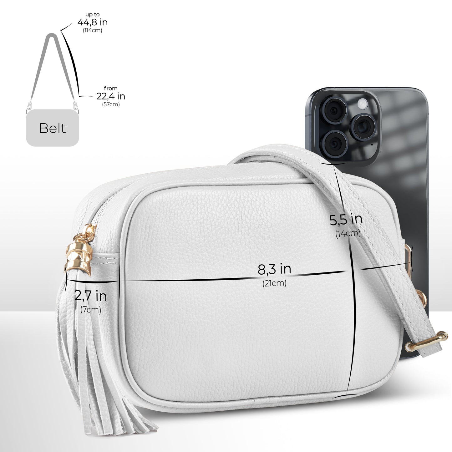 Italian Genuine Calf Leather Crossbody Bag 231302 TAKEASY