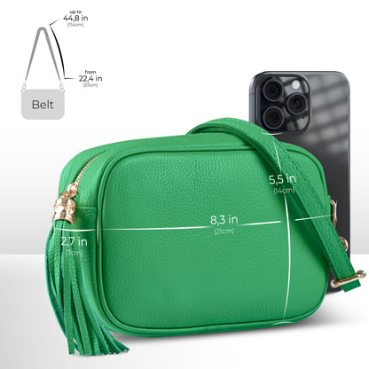 Italian Genuine Calf Leather Crossbody Bag 231302 TAKEASY