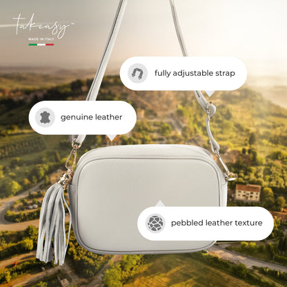 Italian Genuine Calf Leather Crossbody Bag 231302 TAKEASY