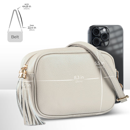 Italian Genuine Calf Leather Crossbody Bag 231302 TAKEASY