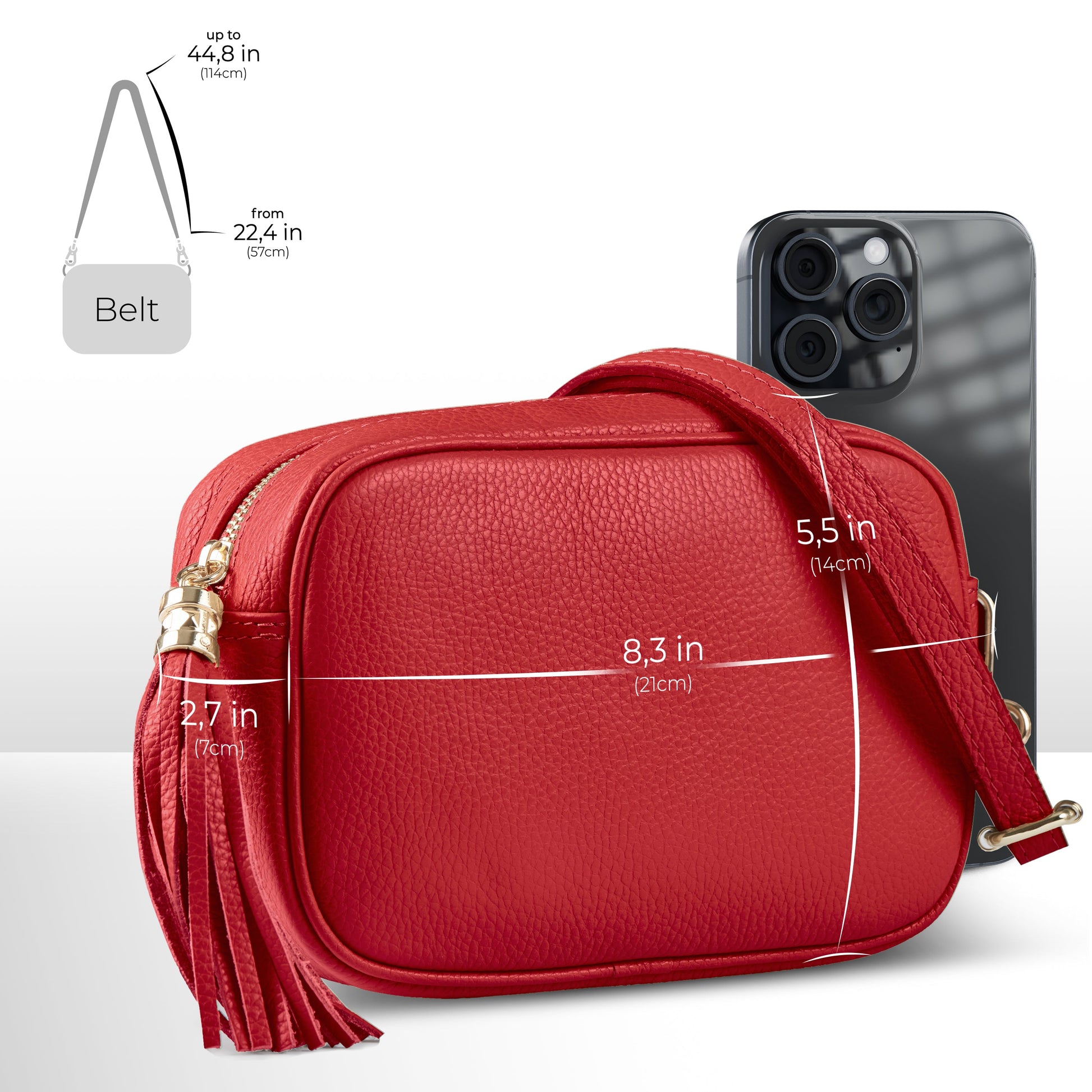Italian Genuine Calf Leather Crossbody Bag 231302 TAKEASY