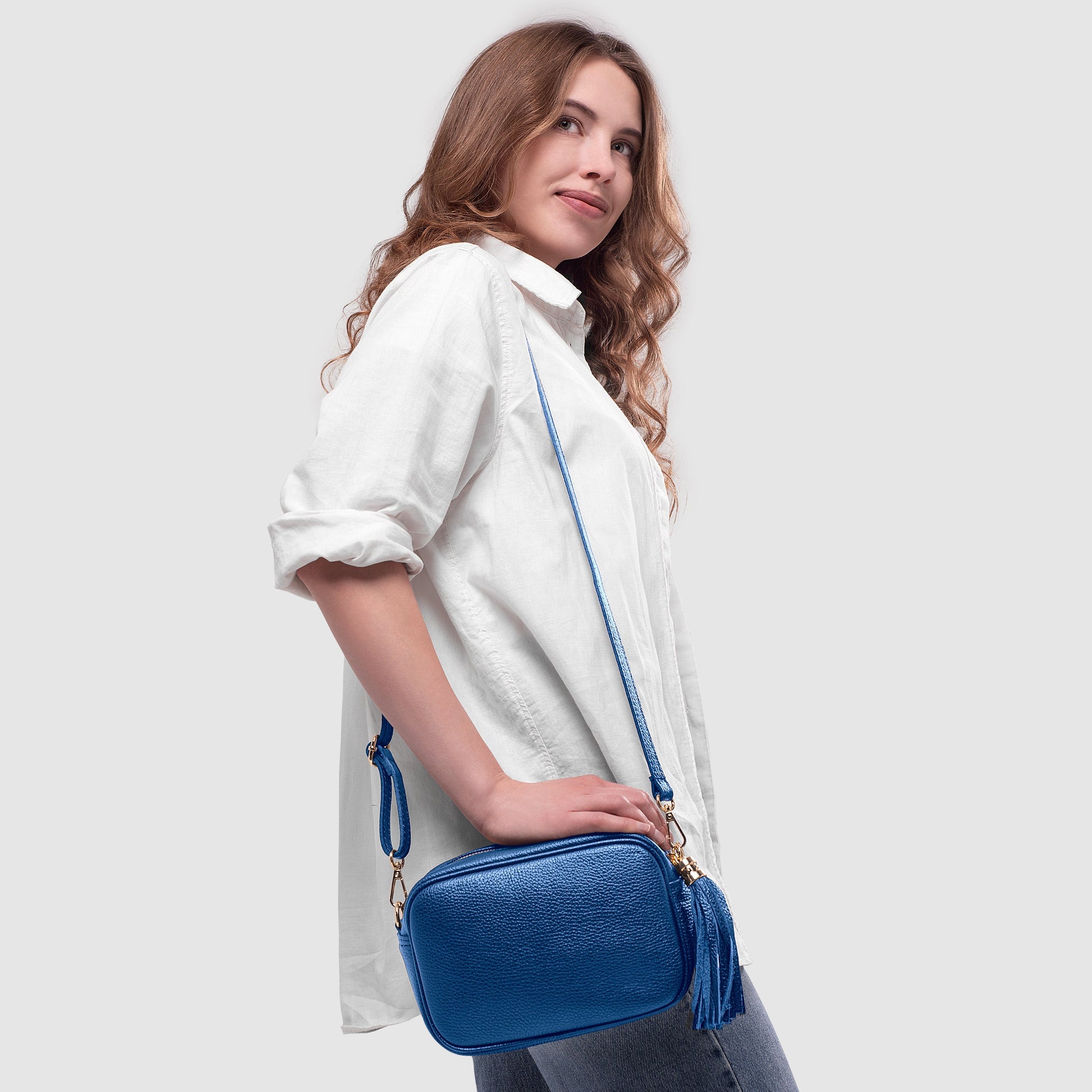Italian Genuine Calf Leather Crossbody Bag 231302 TAKEASY