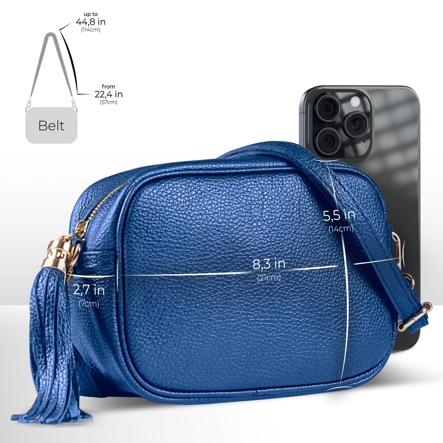Italian Genuine Calf Leather Crossbody Bag 231302 TAKEASY