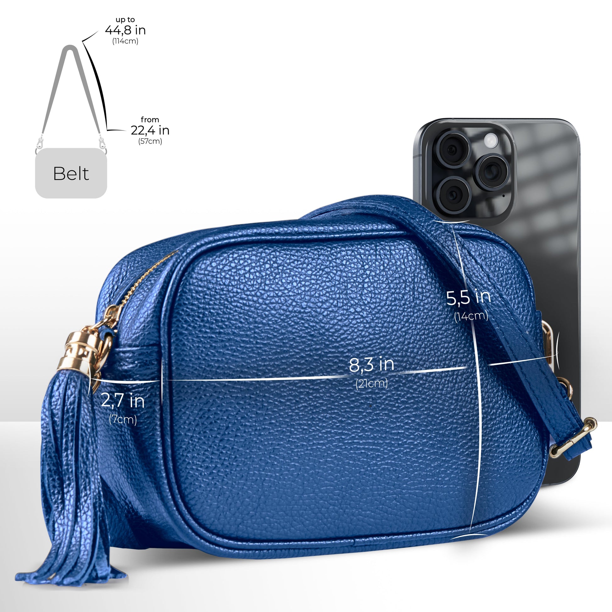 Italian Genuine Calf Leather Crossbody Bag 231302 TAKEASY