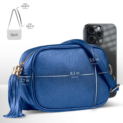 Italian Genuine Calf Leather Crossbody Bag 231302 TAKEASY