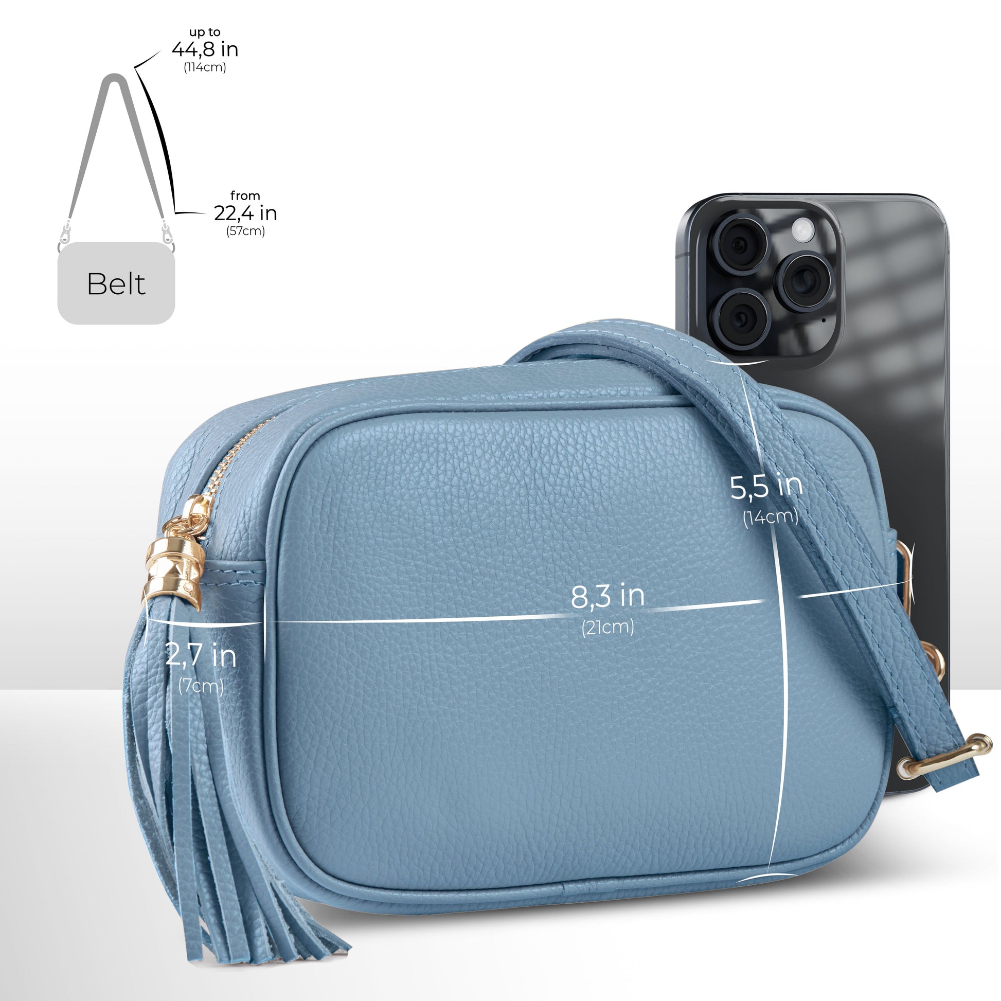 Italian Genuine Calf Leather Crossbody Bag 231302 TAKEASY