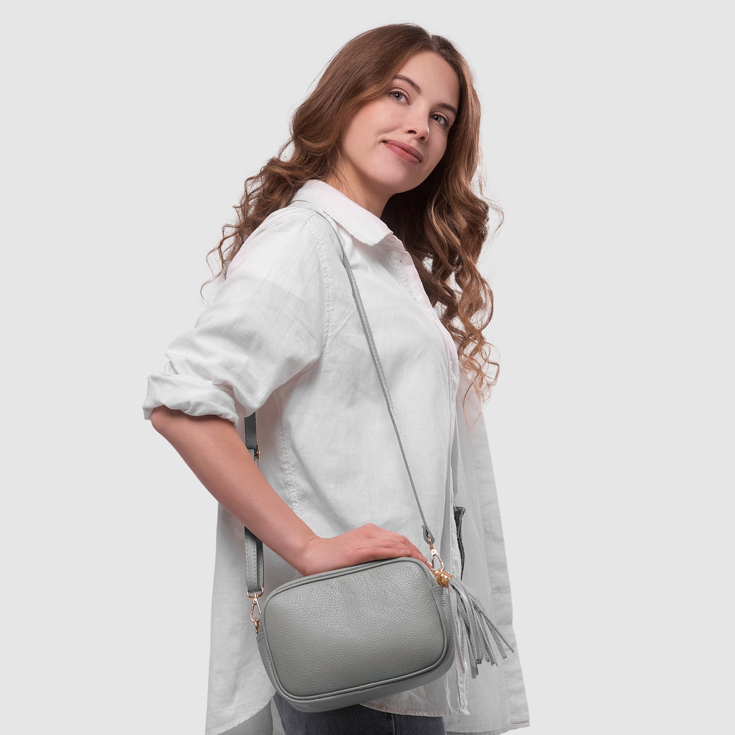 Italian Genuine Calf Leather Crossbody Bag 231302 TAKEASY