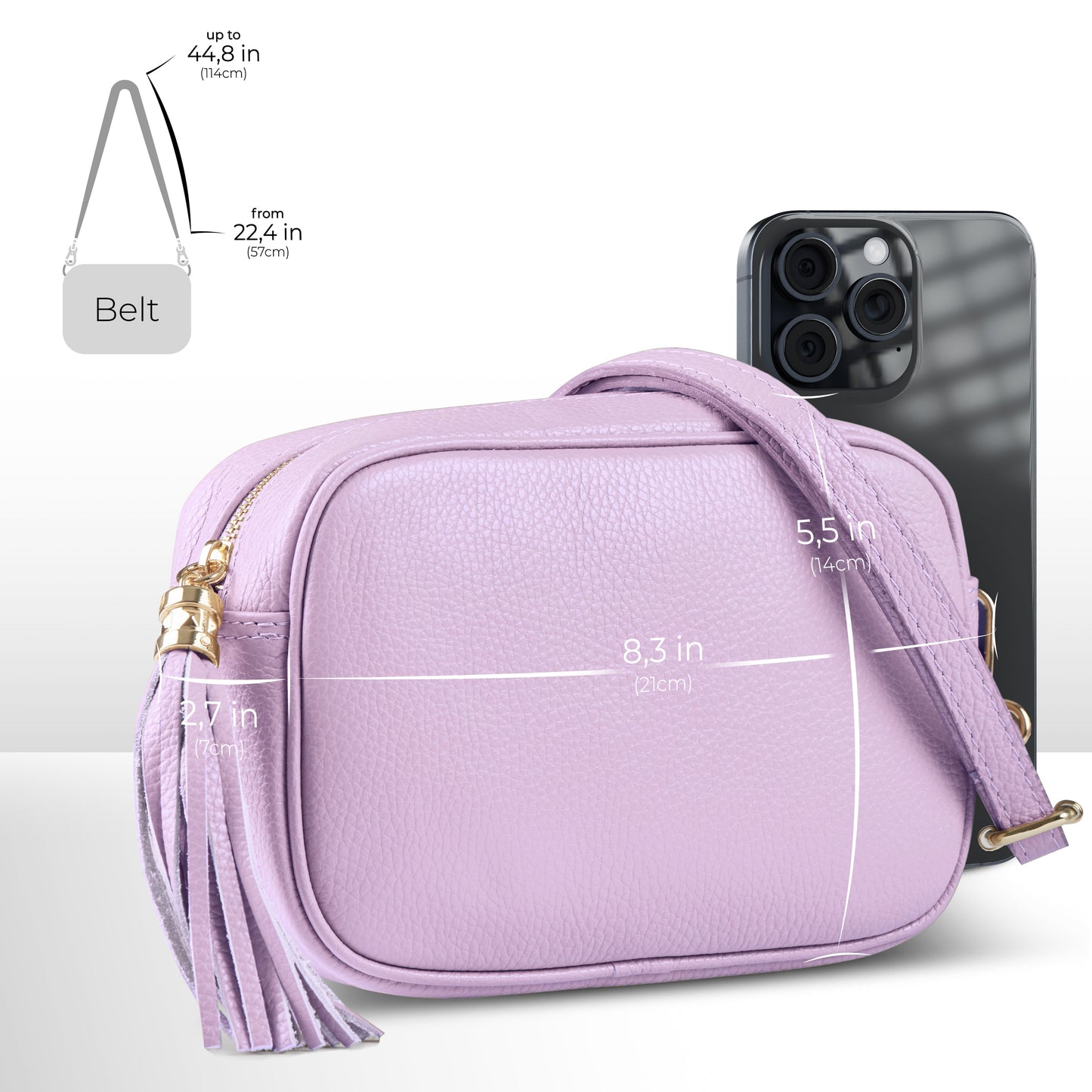 Italian Genuine Calf Leather Crossbody Bag 231302 TAKEASY