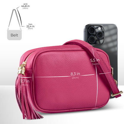 Italian Genuine Calf Leather Crossbody Bag 231302 TAKEASY