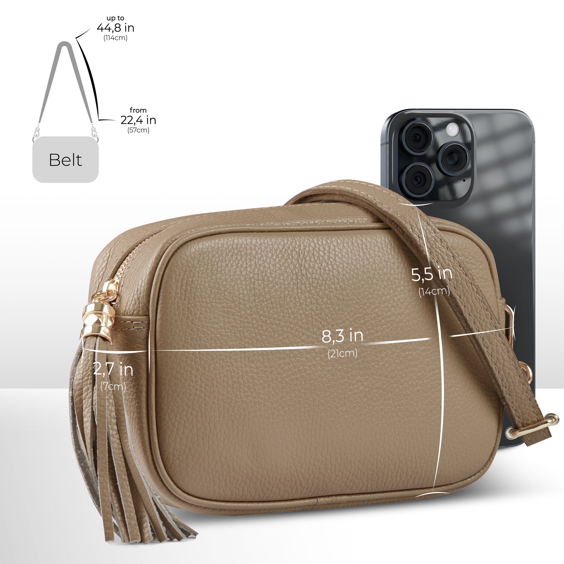 Italian Genuine Calf Leather Crossbody Bag 231302 TAKEASY