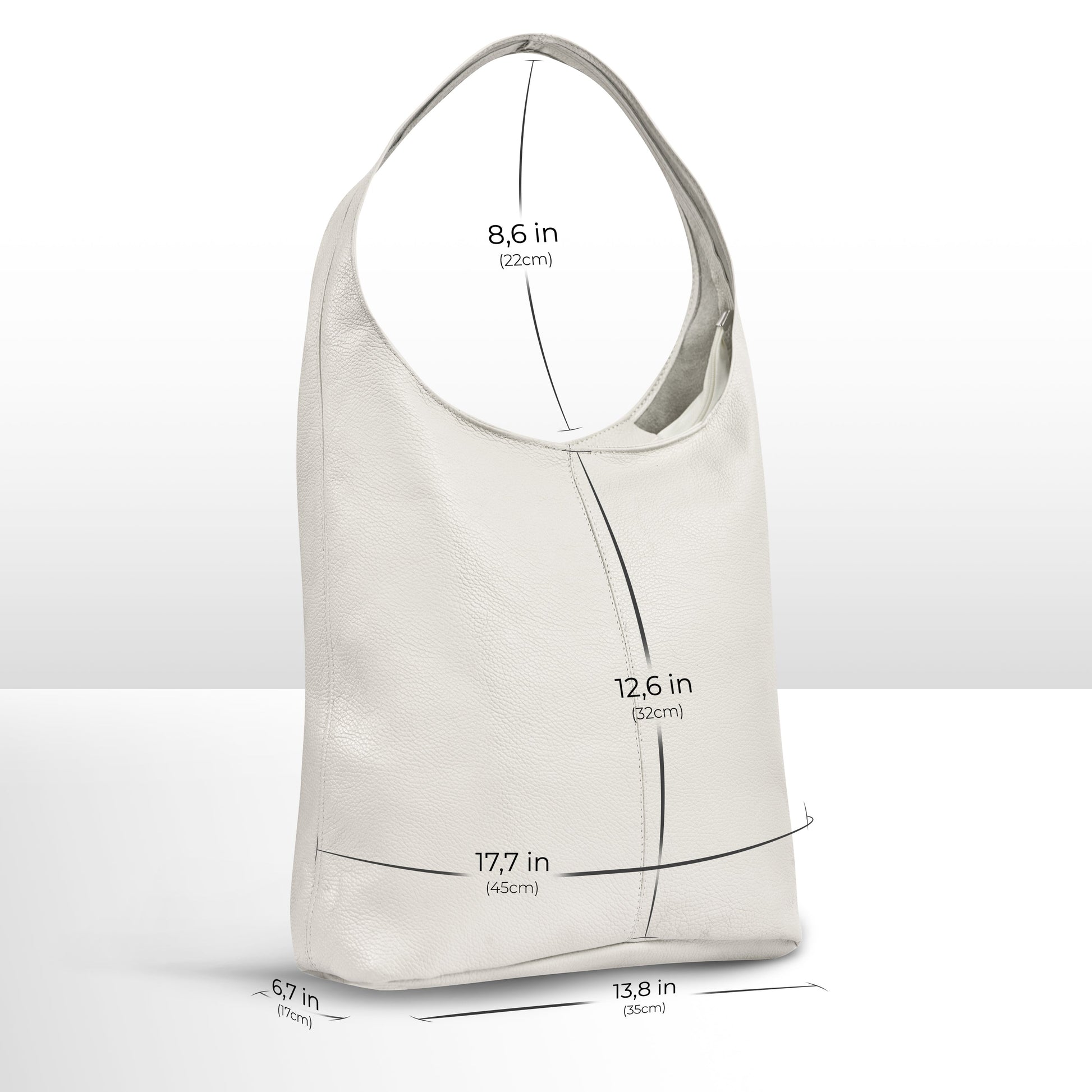Italian Genuine Calf Leather Hobo Bag 011943 TAKEASY