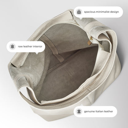 Italian Genuine Calf Leather Hobo Bag 011943 TAKEASY