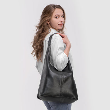 Italian Genuine Calf Leather Hobo Bag 011943 TAKEASY