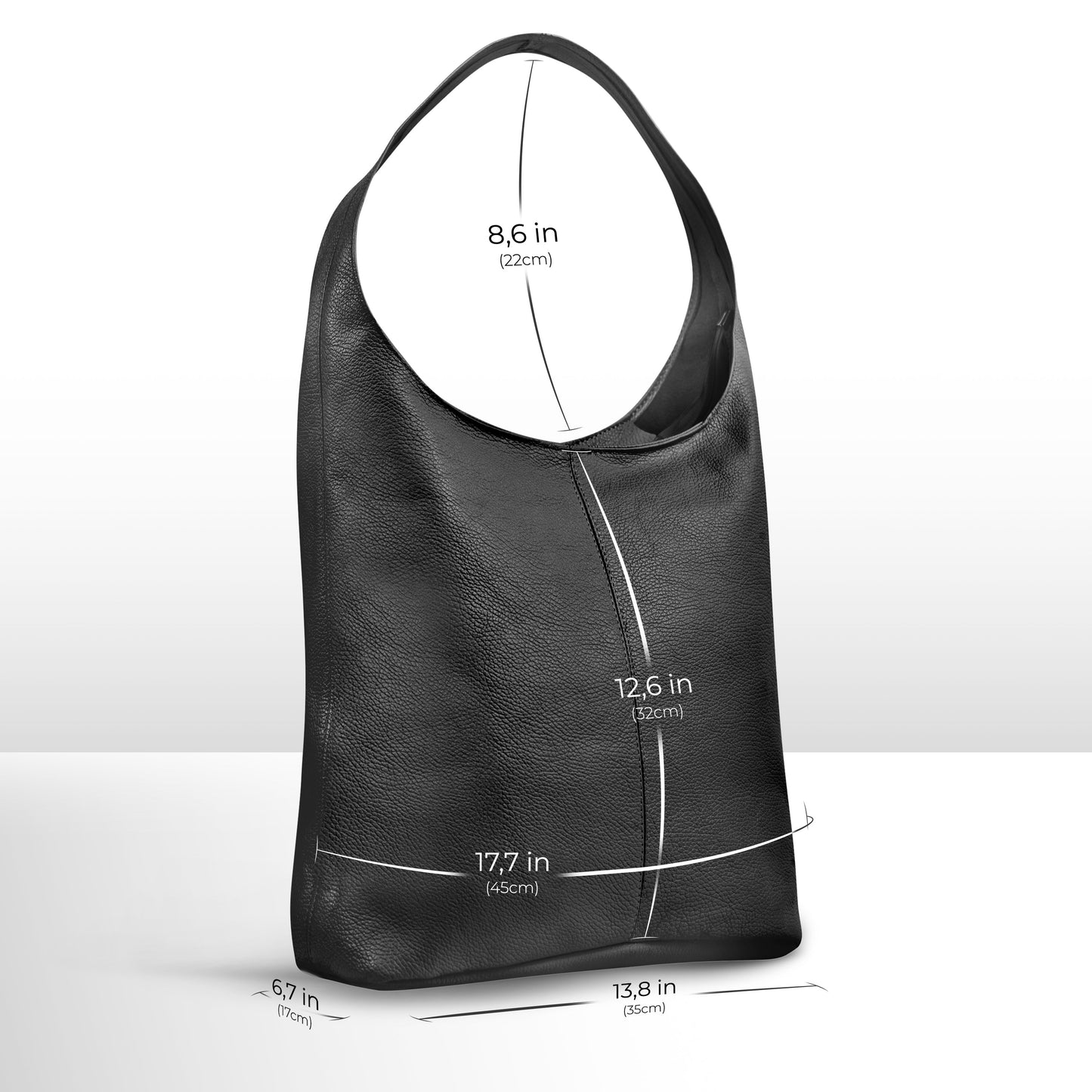 Italian Genuine Calf Leather Hobo Bag 011943 TAKEASY