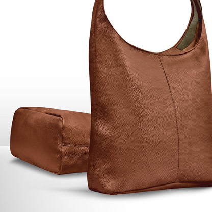 Italian Genuine Calf Leather Hobo Bag 011943 TAKEASY