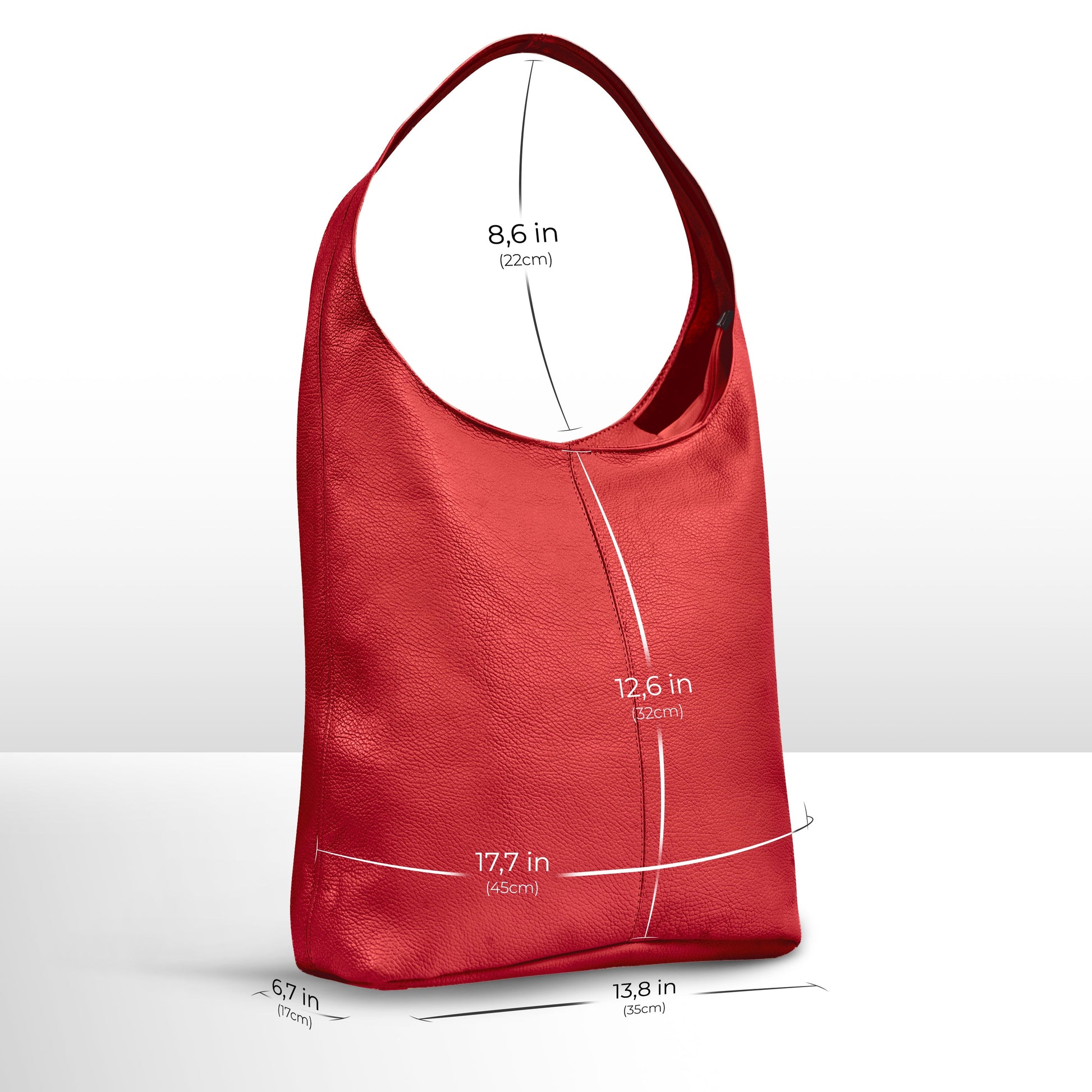Italian Genuine Calf Leather Hobo Bag 011943 TAKEASY