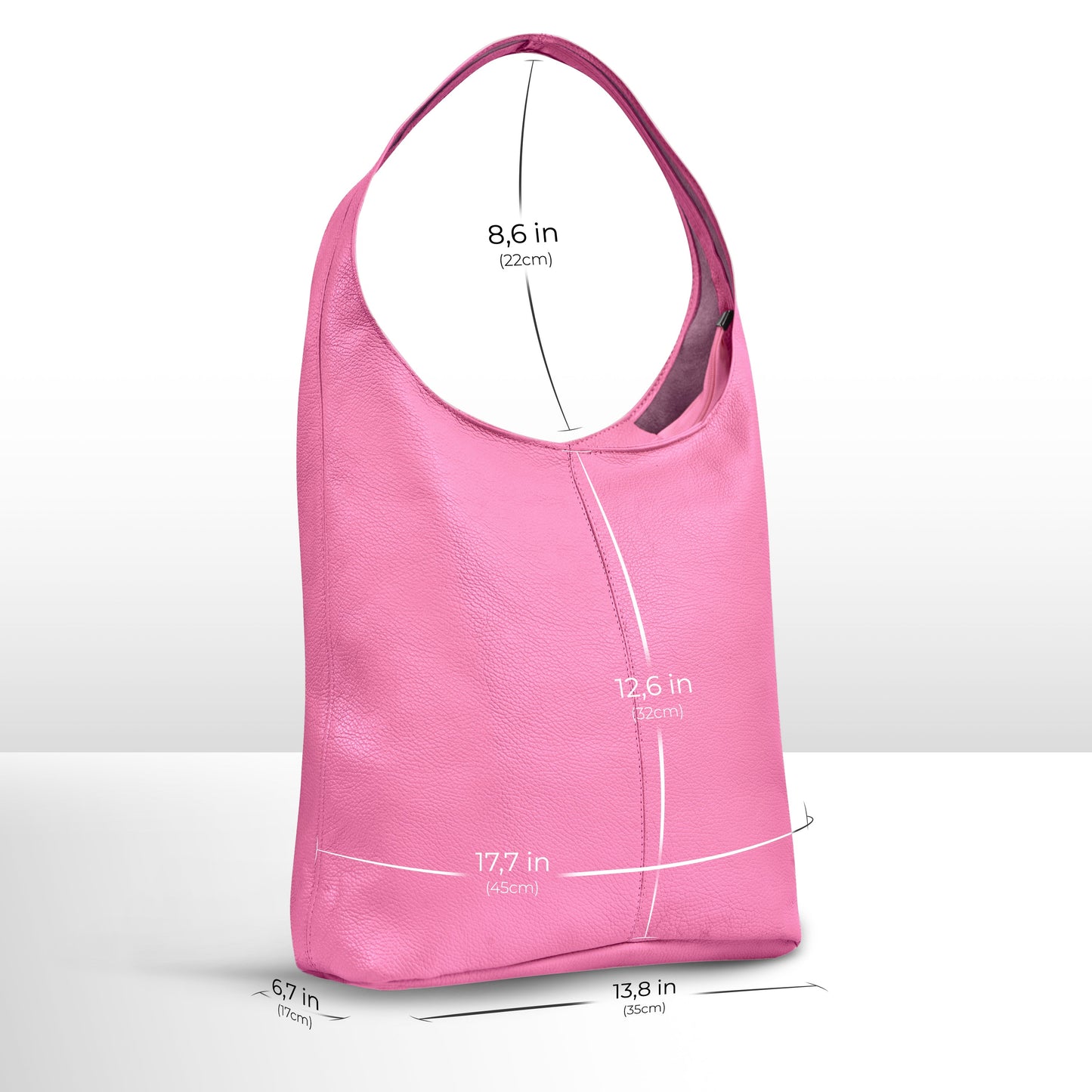 Italian Genuine Calf Leather Hobo Bag 011943 TAKEASY