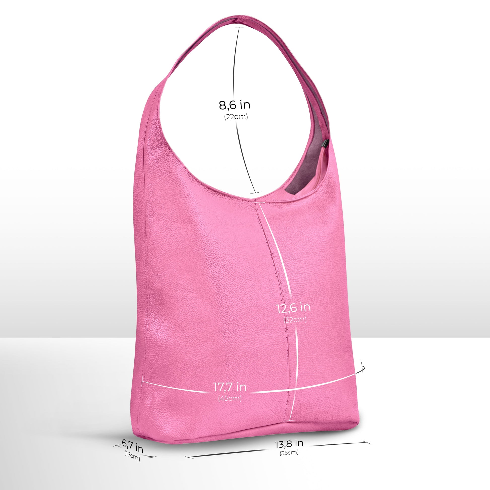Italian Genuine Calf Leather Hobo Bag 011943 TAKEASY