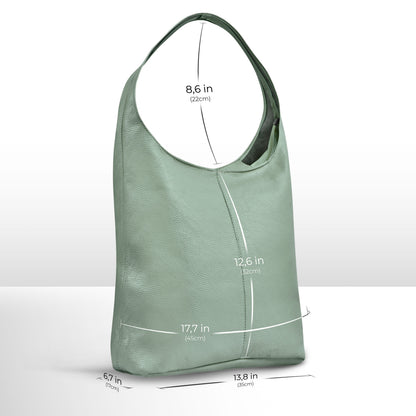 Italian Genuine Calf Leather Hobo Bag 011943 TAKEASY