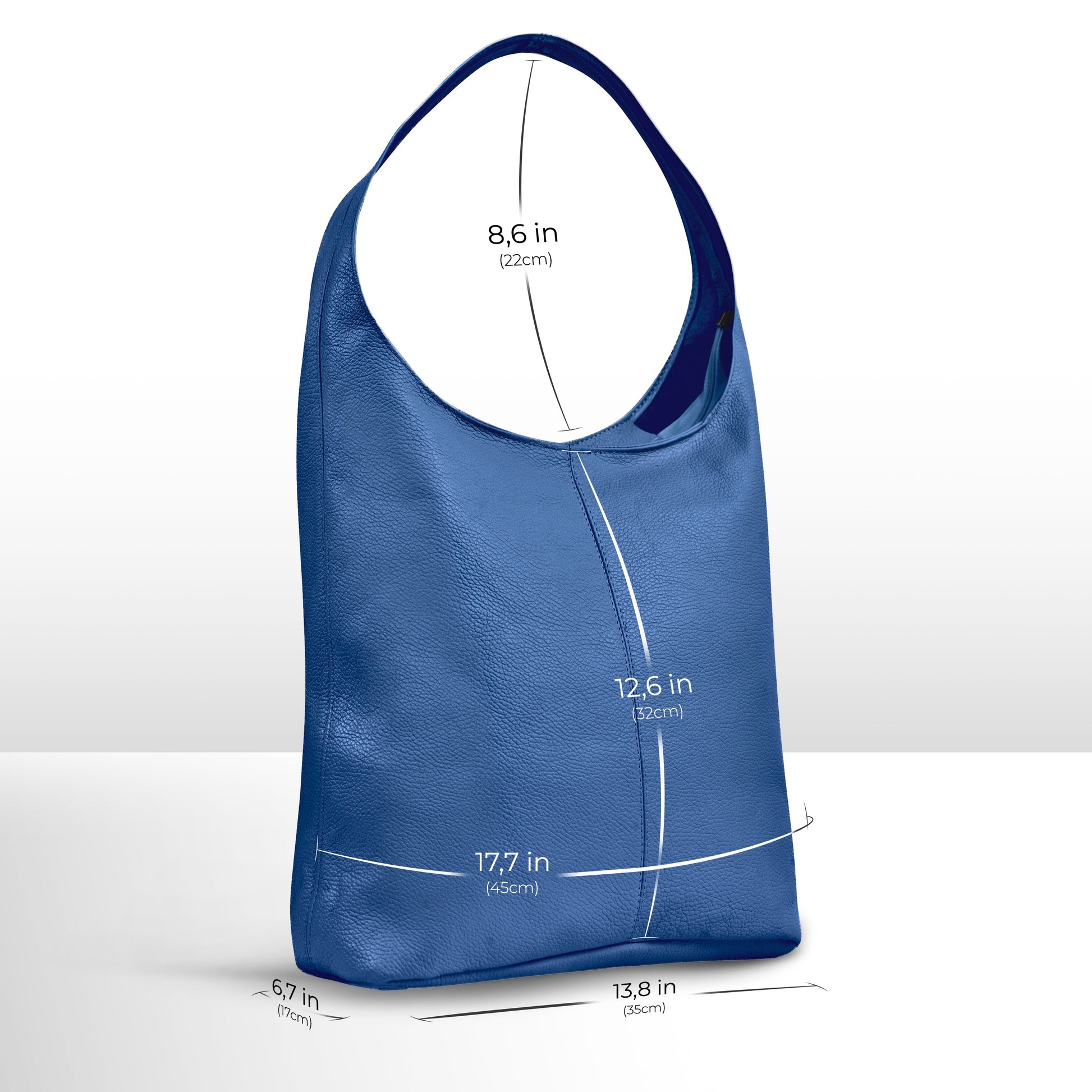 Italian Genuine Calf Leather Hobo Bag 011943 TAKEASY