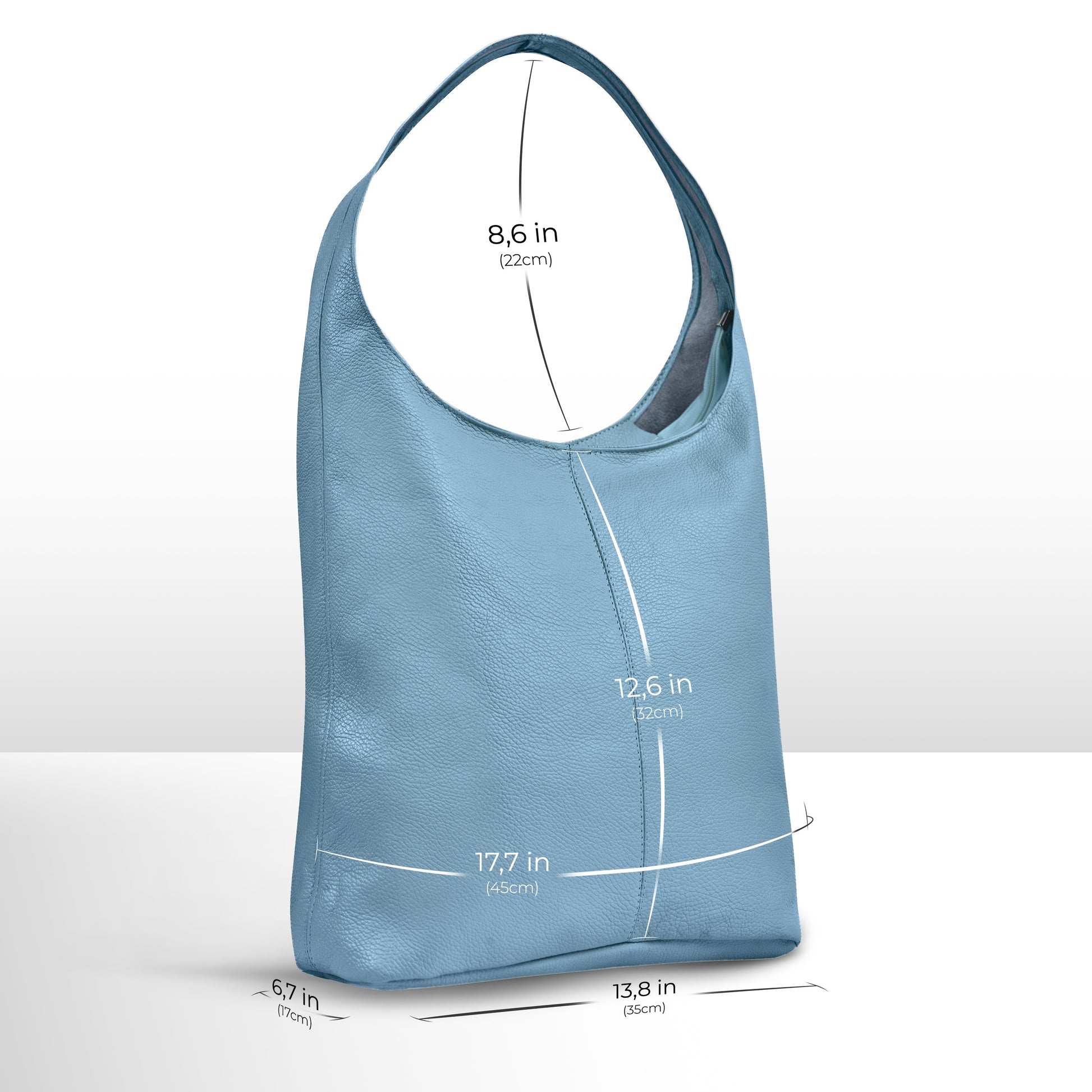 Italian Genuine Calf Leather Hobo Bag 011943 TAKEASY