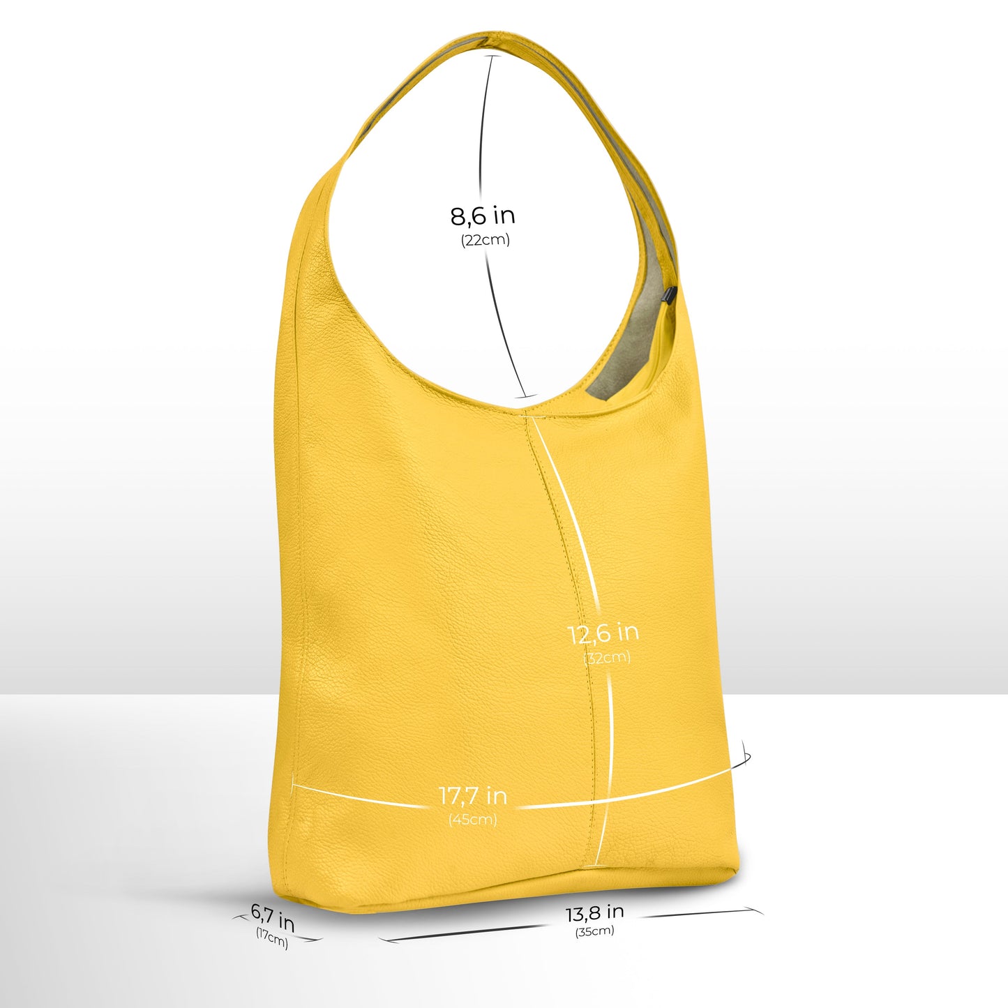 Italian Genuine Calf Leather Hobo Bag 011943 TAKEASY