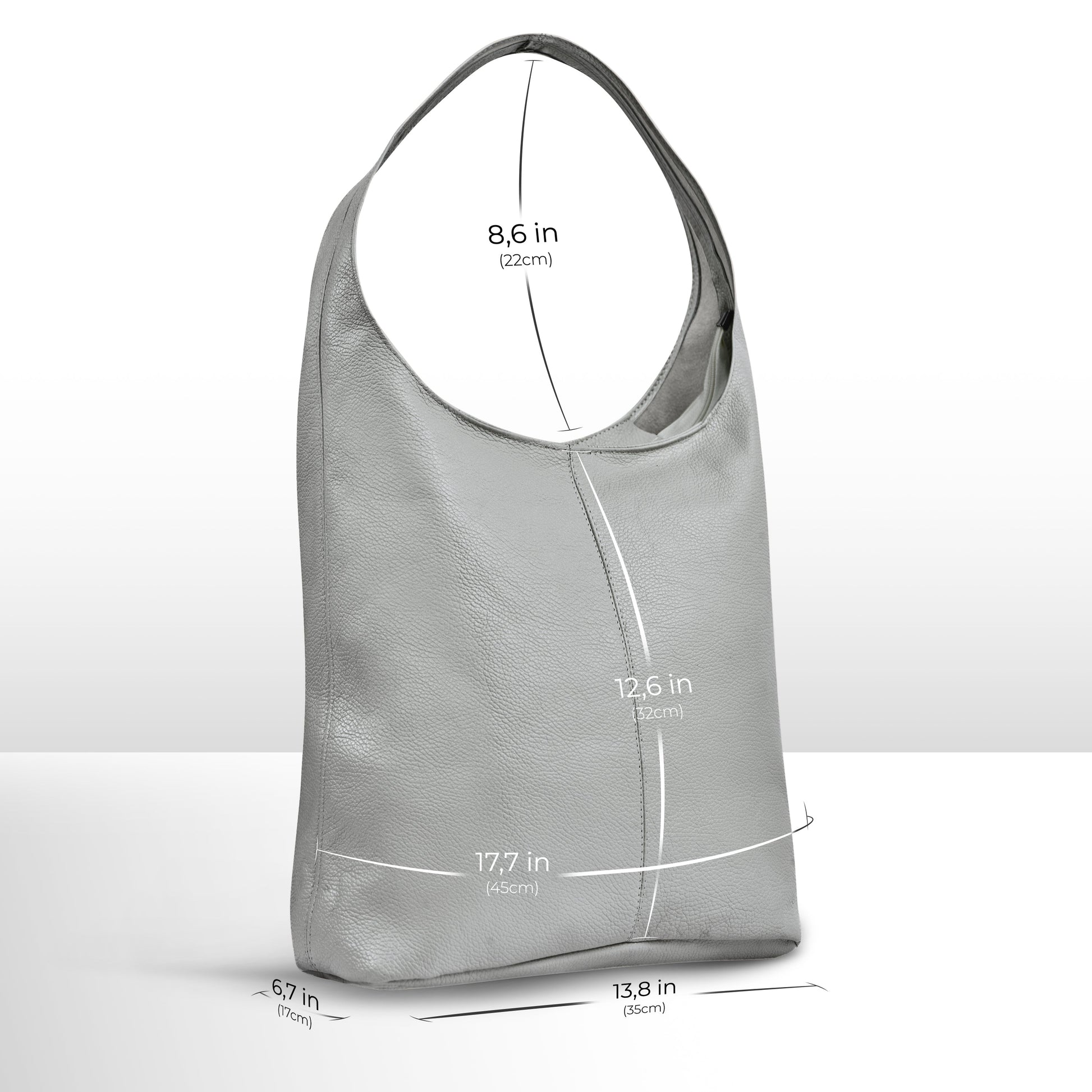 Italian Genuine Calf Leather Hobo Bag 011943 TAKEASY