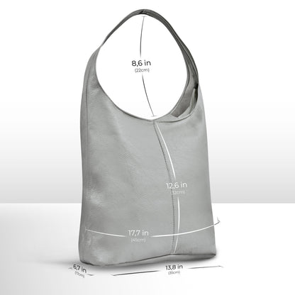 Italian Genuine Calf Leather Hobo Bag 011943 TAKEASY