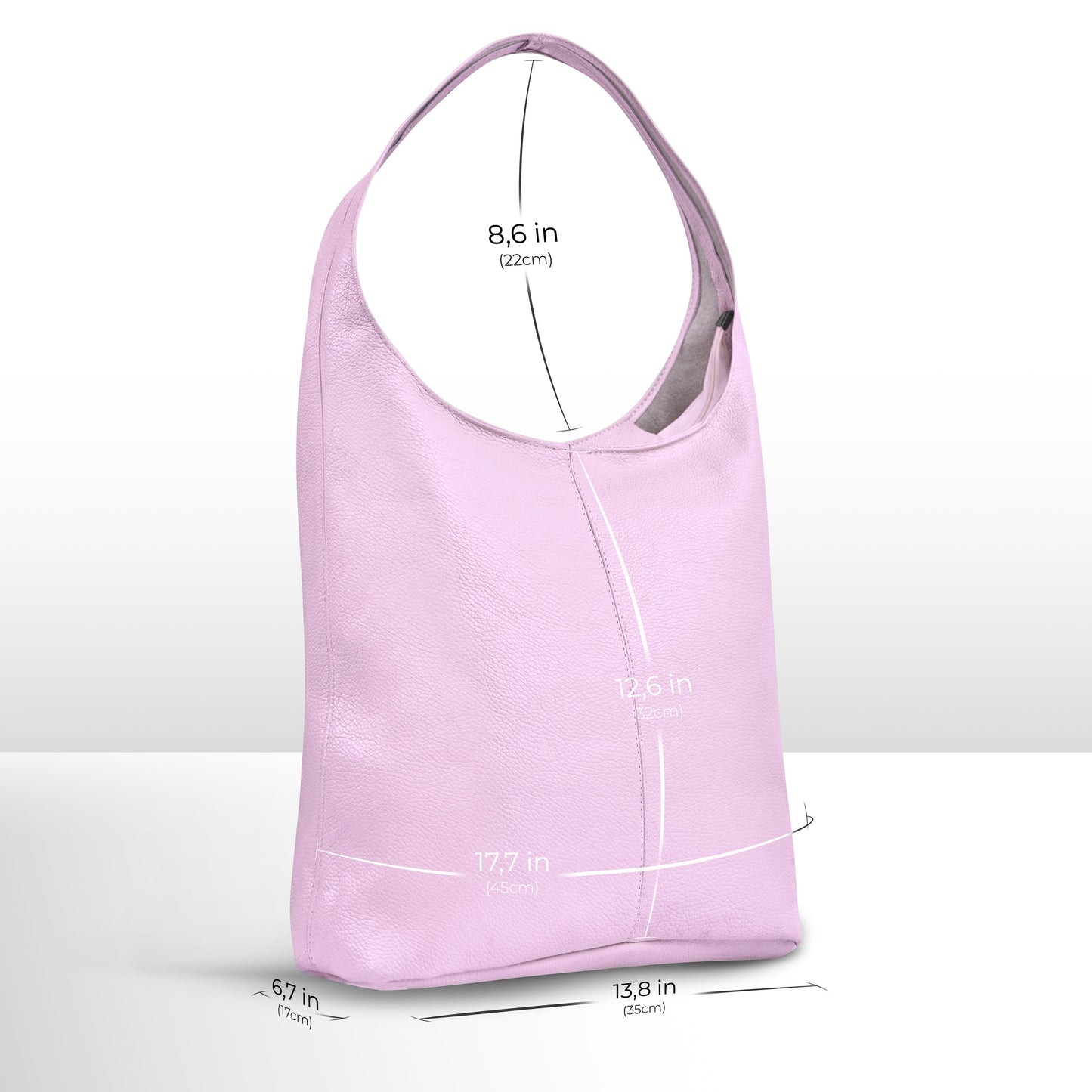 Italian Genuine Calf Leather Hobo Bag 011943 TAKEASY