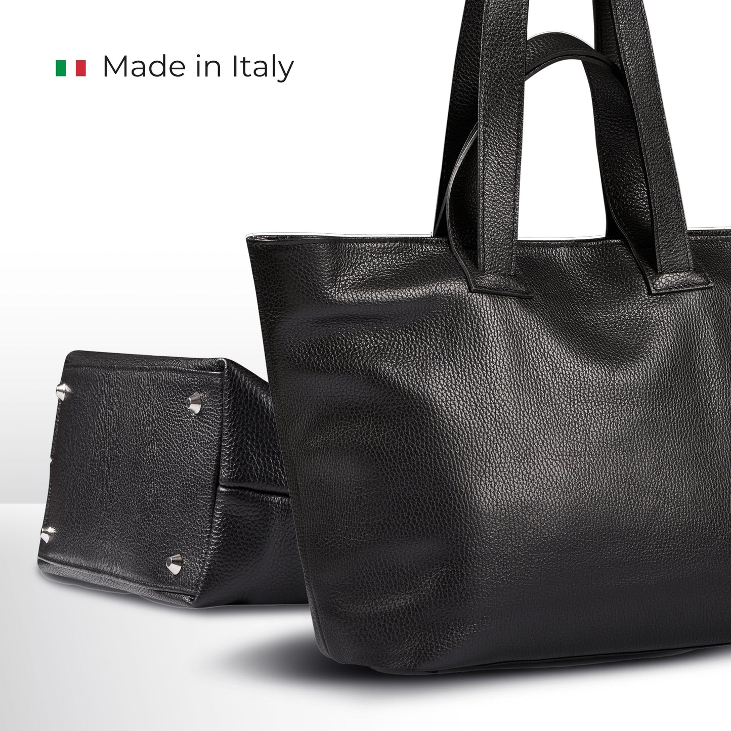 Italian Genuine Calf Leather Tote Bag 122500 TAKEASY
