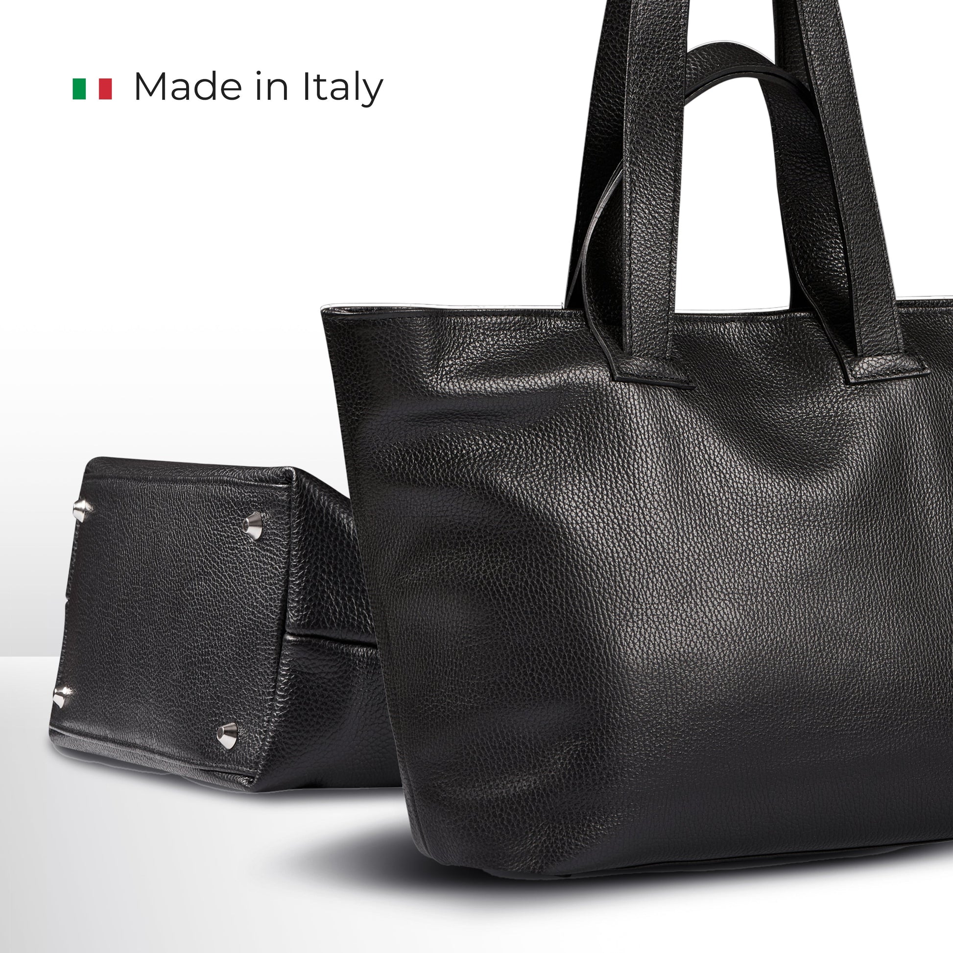 Italian Genuine Calf Leather Tote Bag 122500 TAKEASY