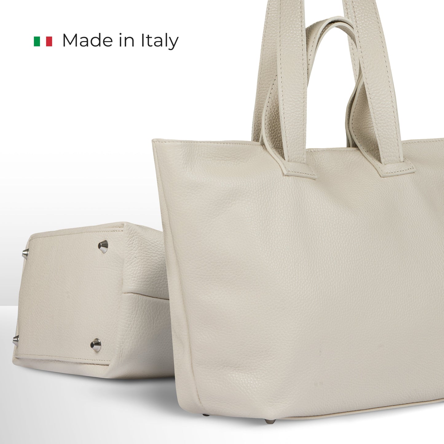 Italian Genuine Calf Leather Tote Bag 122500 TAKEASY
