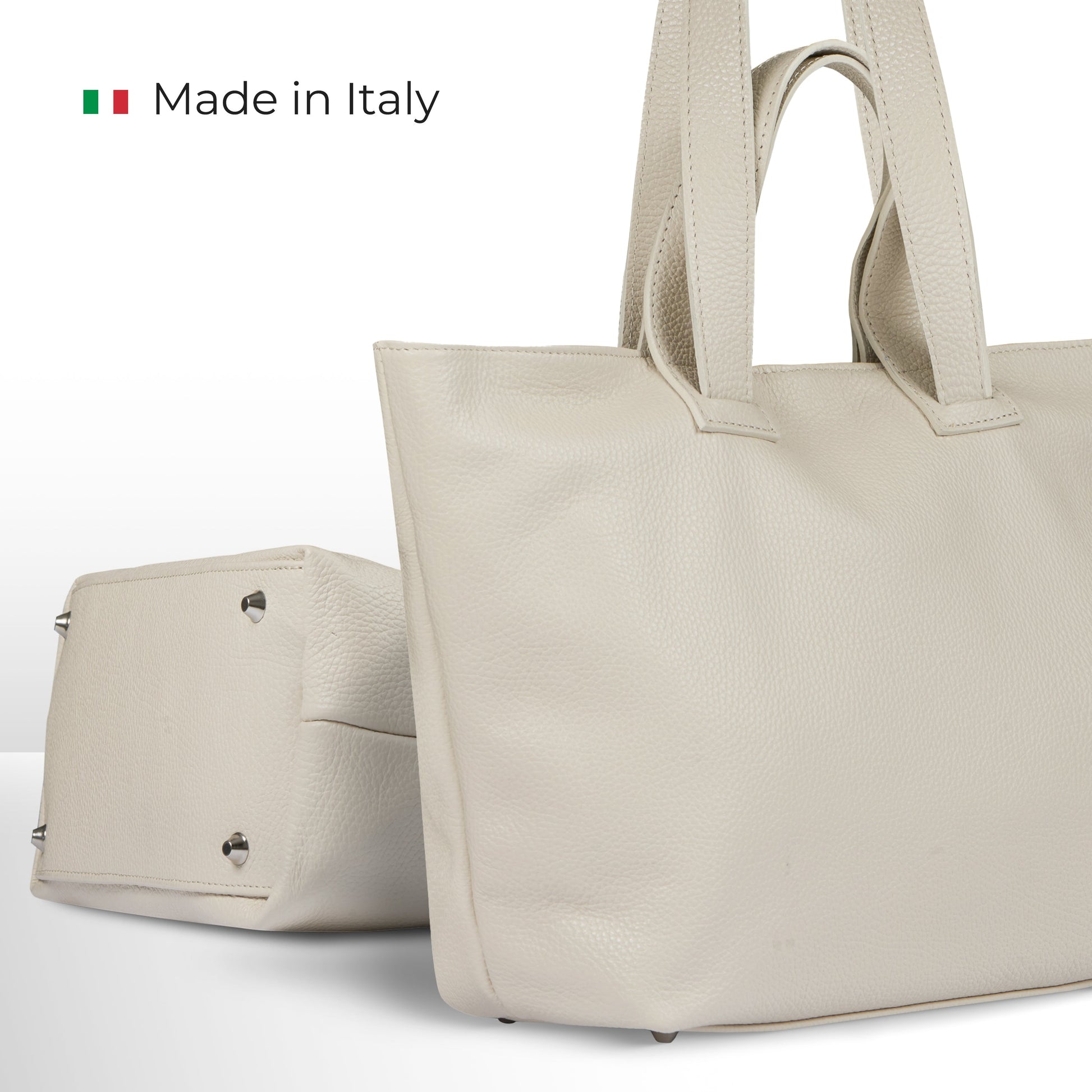 Italian Genuine Calf Leather Tote Bag 122500 TAKEASY