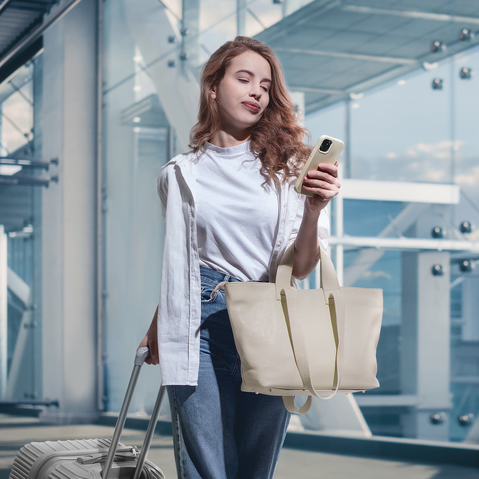 Italian Genuine Calf Leather Tote Bag 122500 TAKEASY
